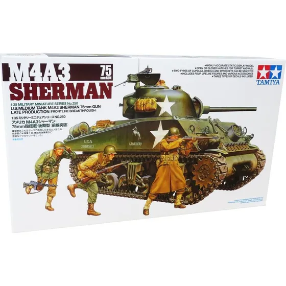Tamiya M4A3 Sherman 75 mm (1:35) - Modelkampvogn