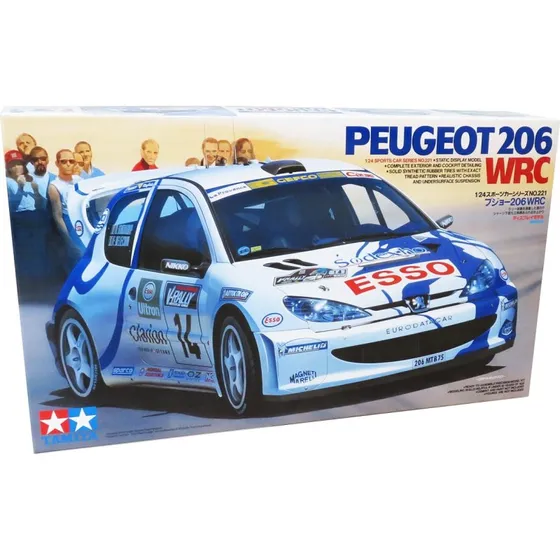 Tamiya Peugeot 206 WRC 1:24 modelbil (L16,8 cm)