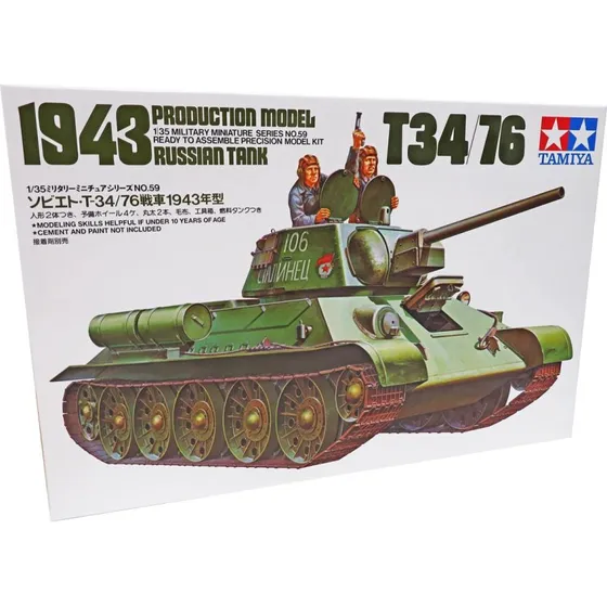 Tamiya 1:35 T-34/76 russisk kampvogn