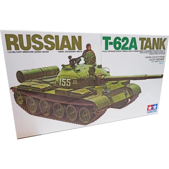 Tamiya 1/35 Russisk T-62A kampvogn byggesæt