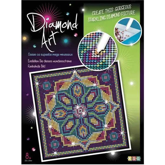 Diamond Art palietter Stjerne 20x20 cm