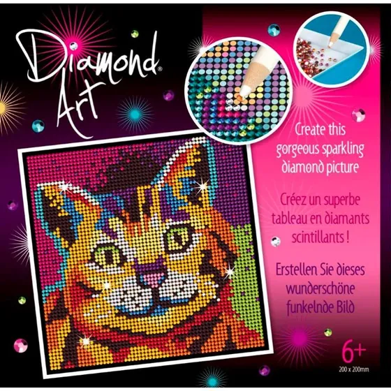Diamond Art Kat 20x20 cm