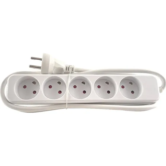 Generisk Stikdåse 5R uden jord 5 m hvid