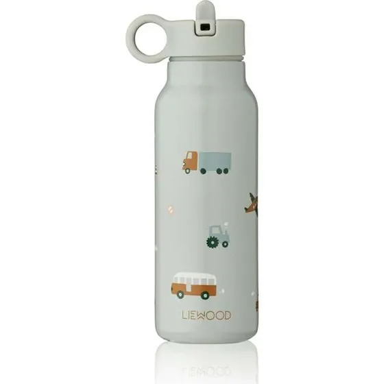 Liewood Falk drikkeflaske 350 ml - Vehicles/Dove Blue Mix