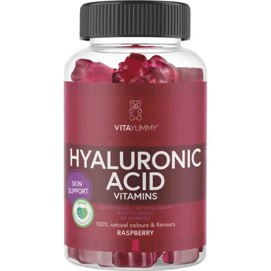 VitaYummy Hyaluronic Acid Raspberry 60 stk.
