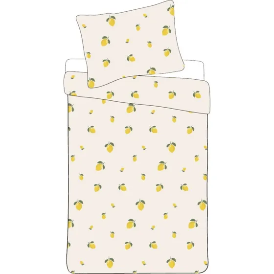Lemon Sengetøj 140x200 cm - Microfiber, Citron
