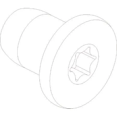 Ukendt mærke Cylinderskrue Torx lavt hoved 3041-0608