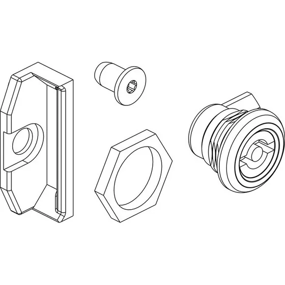 Universal dobbeltfliget ls 5 mm, komplet