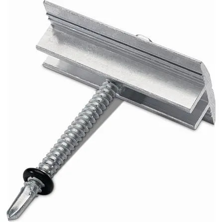 Novotegra Mellemklemme 30-42 mm til fladtag, alu