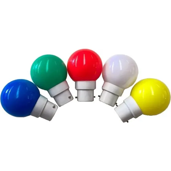 Universal Rd LED-lyskilde B22 1/1,4W 45 mm (Plast)