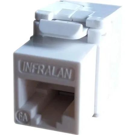 Konnektor UTP Kat 6A keystone tool-less  Hvid 100 stk