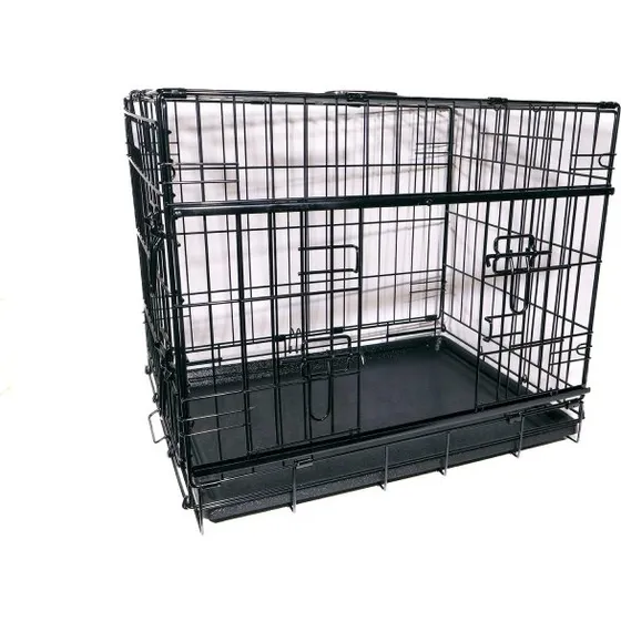 Active Canis Premium skydedrsbur, sort 1077179 cm