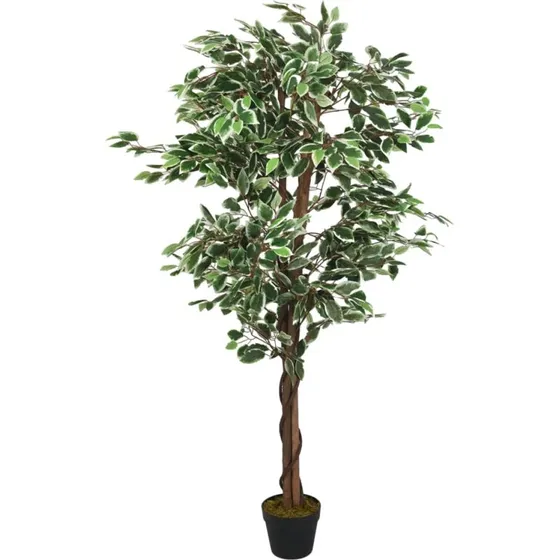 vidaXL kunstig violinfigen 1260 blade 200 cm grøn