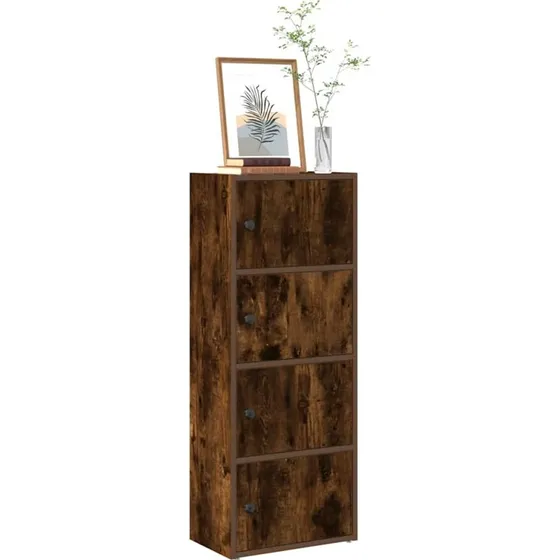 vidaXL bogreol 40x24x102 cm konstrueret træ - røget eg