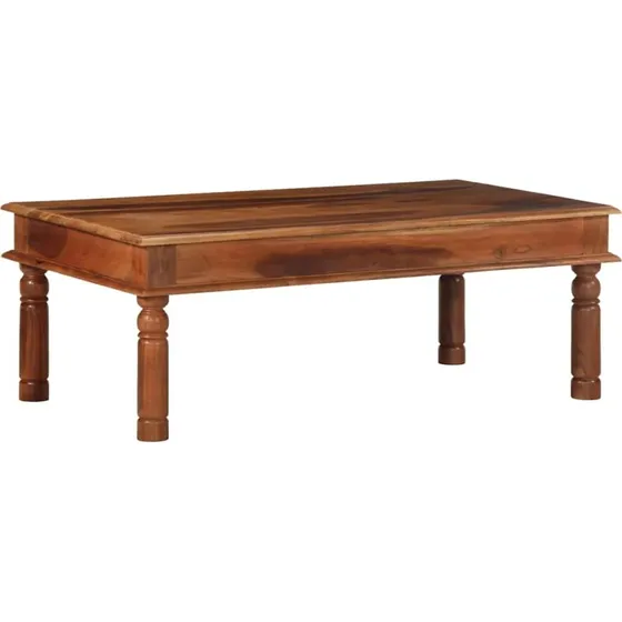 vidaXL sofabord i massivt akacietræ 110x60x40 cm