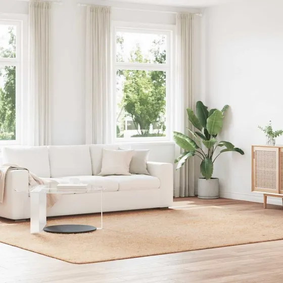 vidaXL NAVARRA shaggy gulvtæppe 240x340 cm beige