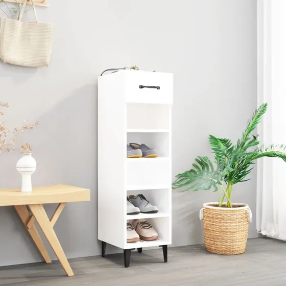 vidaXL skoreol 30x35x105 cm hvid