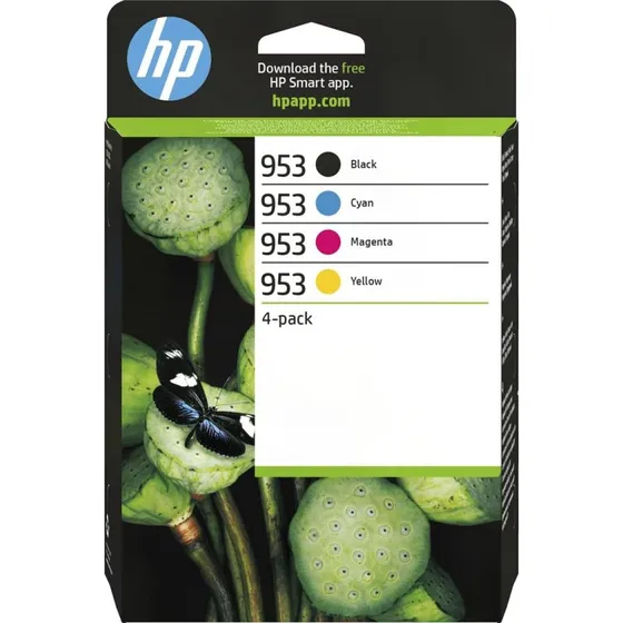 HP 953 4-pack blækpatroner – sort, cyan, magenta, gul