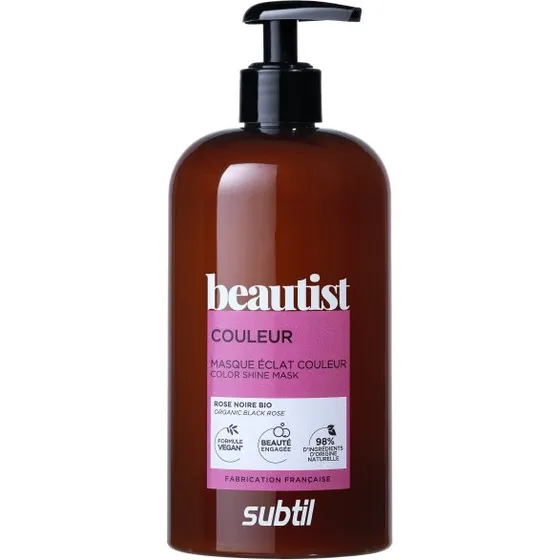 Subtil Beautist Color Shine Mask 500 ml – Økologisk sort rose