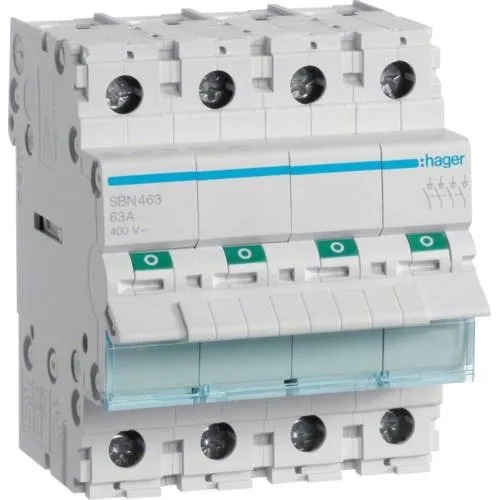 Hager SBN463 Afbryder 4P 63A