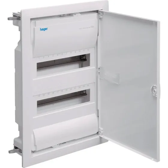 Hager Gruppetavle Planforsnket 2R 24M (RAL 9010)