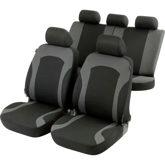 ZIPP IT Premium bilsædeovertræk med lynlås, sort-grå (universal)