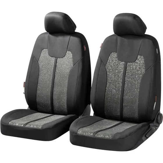 ZIPP IT Corso sædeovertræk til 2 forreste sæder, sort/sølv