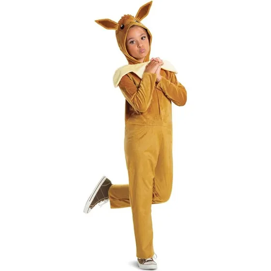 Pokémon Eevee jumpsuit med hætte - 116 cm
