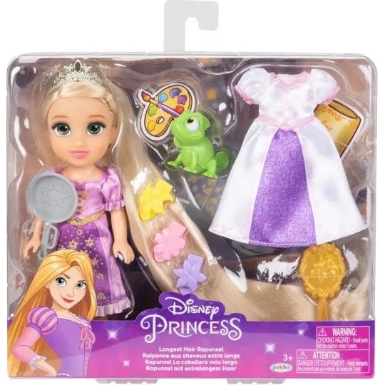 JAKKS Disney Princess 15 cm Rapunzel  Lange hr og tilbehr