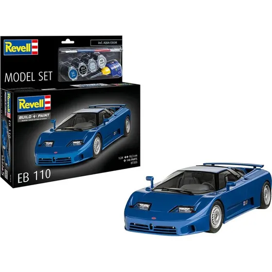 Revell Bugatti EB110 byggesæt 1:24 – byg og mal