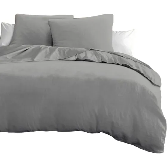 HOME LINGE PASSION dynebetræk sæt 240×260 lysegrå, 3 dele