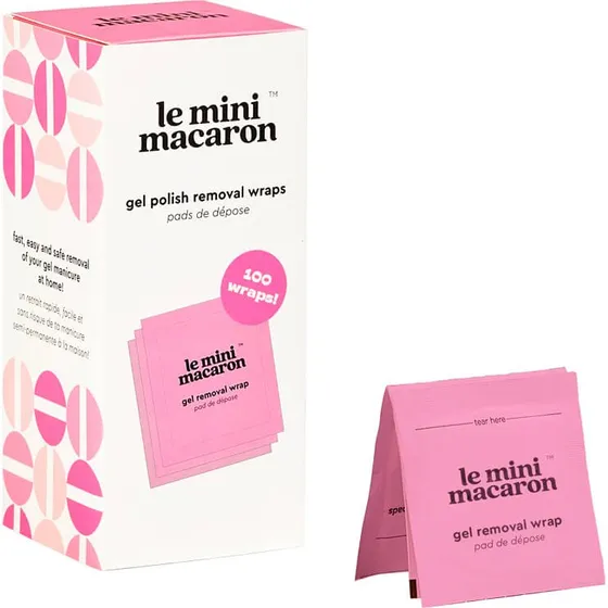 Le Mini Macaron Gel Polish Remover Kit 100 stk.