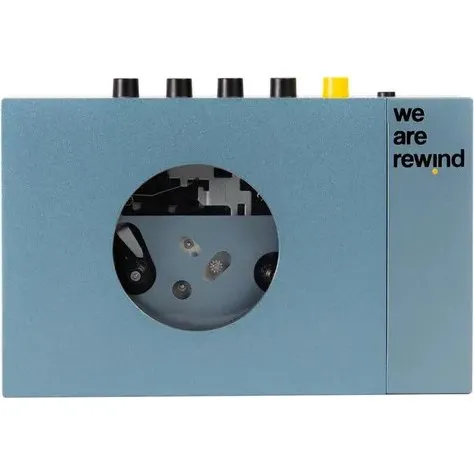 WeAreRewind Kurt kassetteafspiller - Aluminium, Bluetooth, Genopladelig (Bl)