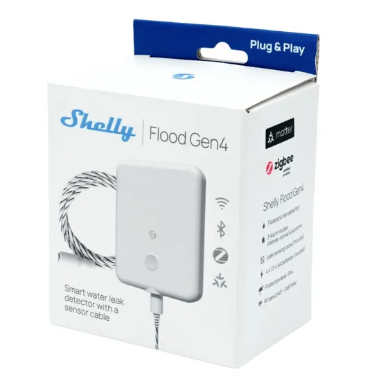 Shelly Flood Gen4 – WiFi lækagesensor