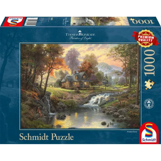 Schmidt Puzzles 58445 – 1000 brikker Bjerghytten