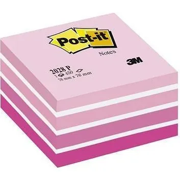 3M Post-it Cube 7676 mm, lyserd pastel  450 ark