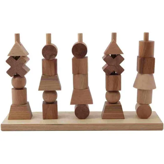 Wooden Story Træpuslespil Fence Puzzle Natural