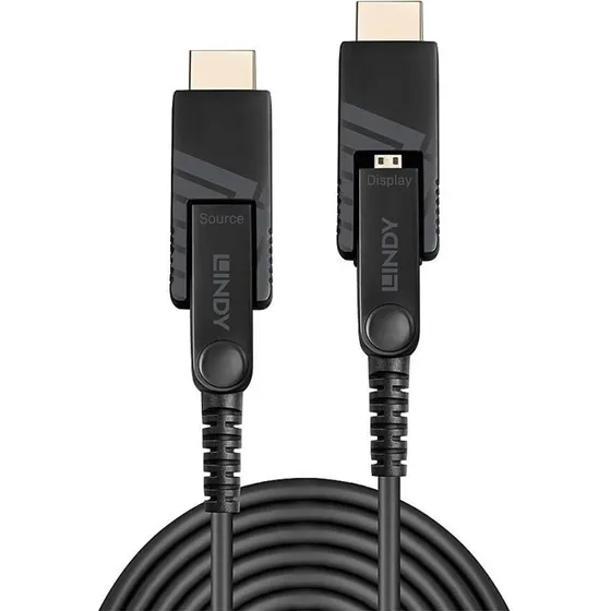 LINDY 10 m fiberhybrid Micro-HDMI 18G (aftagelige stik)