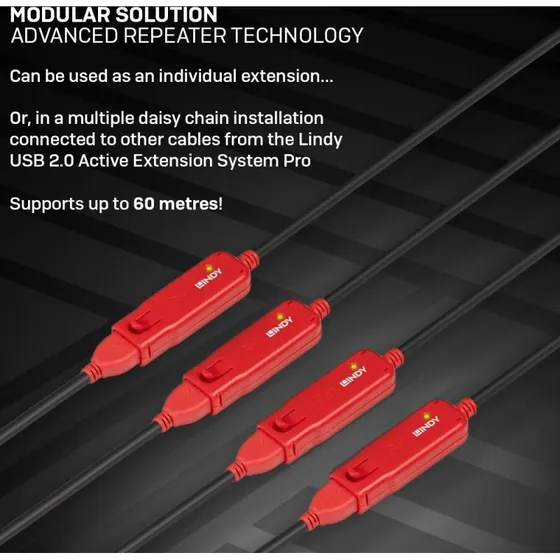 LINDY USB 2.0 Active Extension Pro 12 m