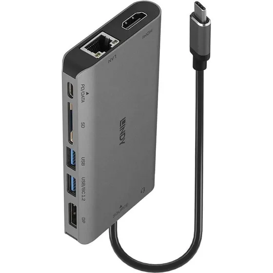 Lindy DST-Mini XT USB-C dockingstation – 4K/dual FHD, 100W