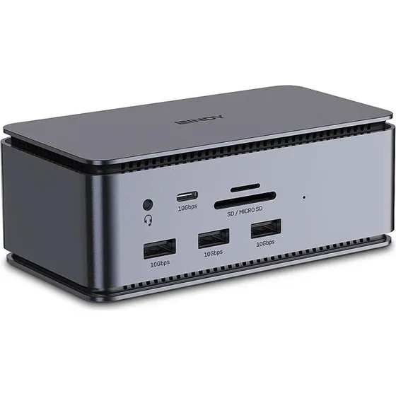 LINDY DSTPro USB4/USB-C dockingstation – dual‑skærm, 10GbE