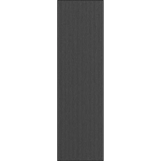 vidaXL Drmtte Stribe Sort/Gr 115x400 cm