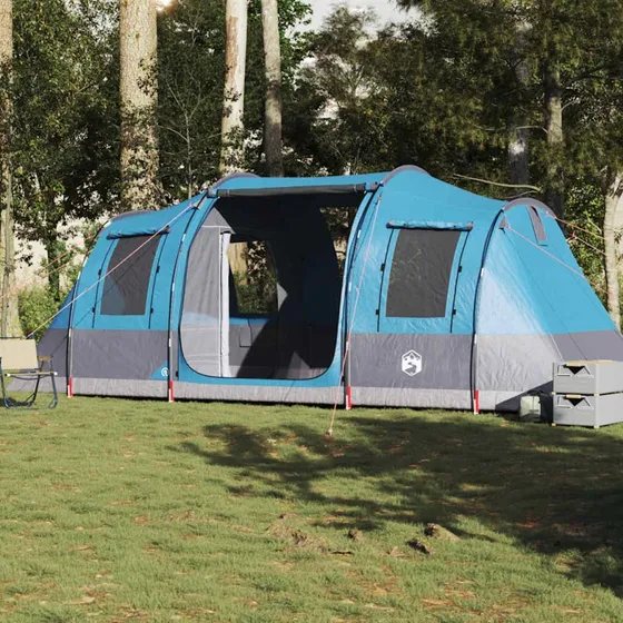 vidaXL 4-personers vandtæt campingtelt blå