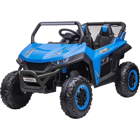 Elektrisk off-road Buggy - blå (fjernbetjent, lys & lyd)