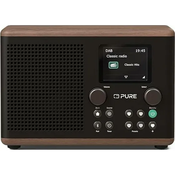 Pure Classic H4 brbar DAB+/Bluetooth radio  sort/valnd