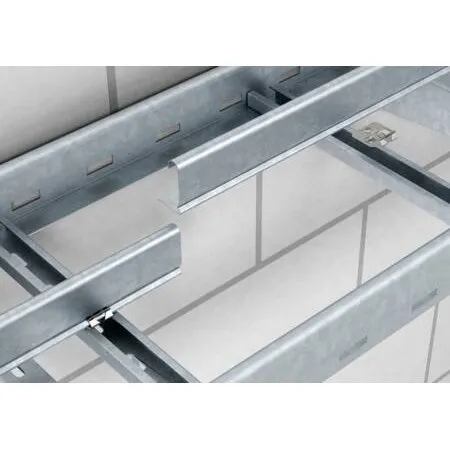 Holder for deleskinne til kabelstige, rustfrit stål