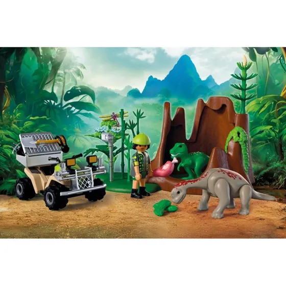 PLAYMOBIL Dino-gemmested – 58 dele (grøn)