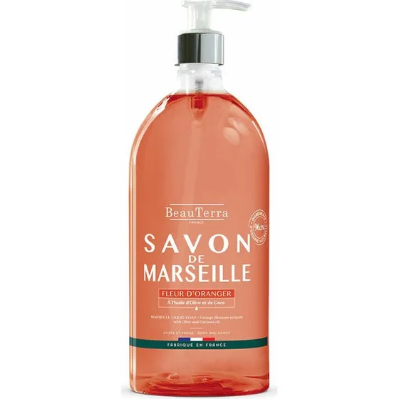 Beauterra Marseille flydende sæbe 1 L – Appelsinblomst