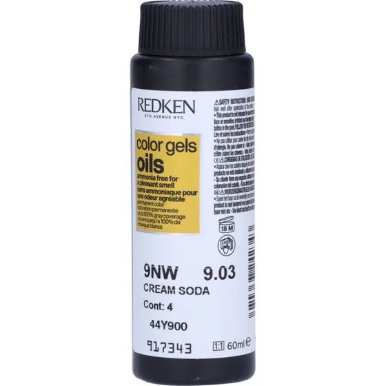 Redken Color Gels Oils 9NW (9.03) Cream Soda 60 ml