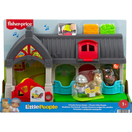 Fisher-Price Little People Friendly Horses Staldlegesæt 1+